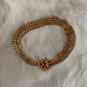 Signed Napier Double Chain Choker Vintage